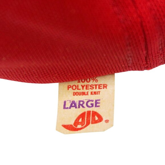 Vintage 1980s Shebester Oil AJD Trucker Hat Red White Snapback USA - Picture 7 of 8